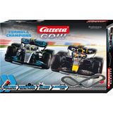 Carrera Go!!! Triple Formula World Champion Starter Version - Racebaan Elektrisch voor Kinderen - Max Verstappen vs. Lewis Hamilton - Red Bull vs. Mercedes