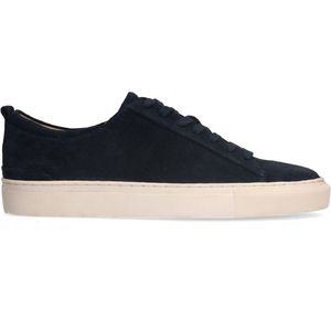 Manfield - Heren - Navy suède sneakers - Maat 41