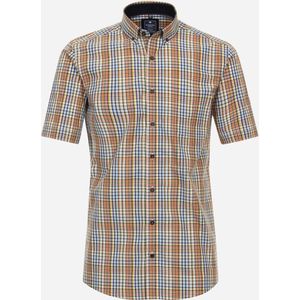 Redmond - Overhemd - Korte Mouwen - Blauw - Poplin - Comfort Fit