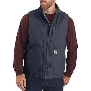 Dikke Duck Bodywarmer voor Heren - Sherpa-voering, Losse Pasvorm, Werk Utility Bovenkleding