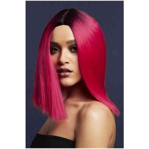 Fever - Kylie Two Toned Blend Magenta Pink Pruik - Roze