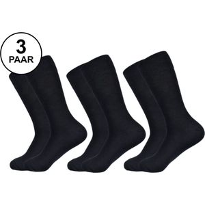 PD® - Wandelsokken - Thermosokken - Heren - Maat 43-46 - 3 Paar - Zwart - Universeel