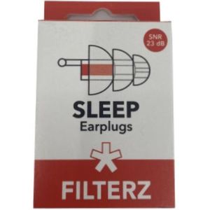 Filterz - Slaap Oordoppen - earplugs - 23dB - herbruikbare filter oordoppen