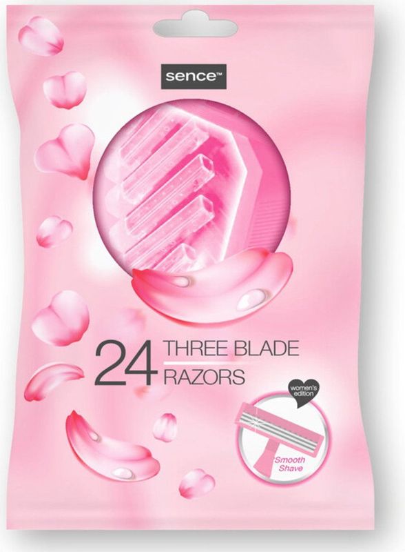 Sence - Wegwerpmesjes - 24 Stuks - Three Blades - Voor Vrouwen