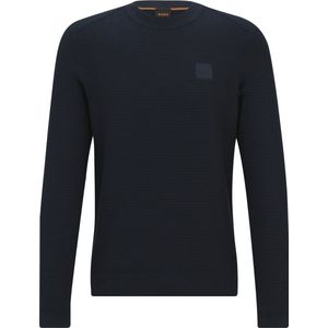 Boss Anoin Truien & Vesten Heren - Sweater - Hoodie - Vest- Donkerblauw - Maat XL