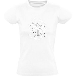 Kunstschaatsen Dames T-shirt | ijsdansen | winter | schaatsen | sport | Wit