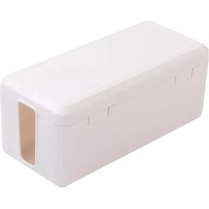 Stekkerdoos cover box wit - Stekkerdoos Opbergbox – Kabelmanagement – Kabeldoos – Opbergdoos stekkerdoos - Kinder beveiliging - Opbergbox Stekkerdoos - Extra veiligheid voor Kinderen/Huisdieren