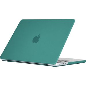Mobigear - Laptophoes geschikt voor Apple MacBook Pro 14 Inch (2021-2024) Hoes Hardshell Laptopcover MacBook Case | Mobigear Matte - Midnight Green - Model A2442 / A2779 / A2918 / A2992 | Groen