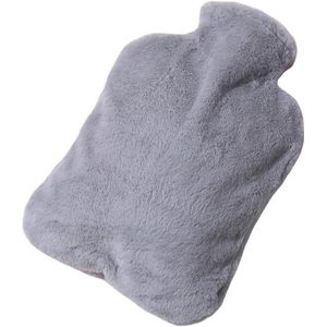 Daity 1 stuk - Kruik met pluche hoes - Zachte en hoogwaardige hoes - Grote inhoud van 1000 ml - Kruik voor verlichting van rug-, nek- en schouderpijn