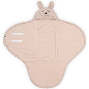 Jollein Wikkeldeken Bunny 100x105cm - Pale Pink