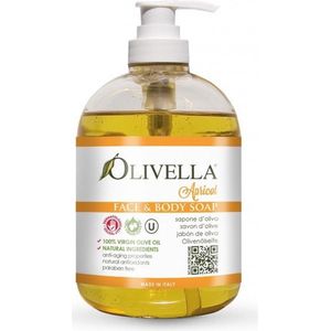Olivella Vloeibare olijfzeep Apricot 500ml ( 2 stuks )