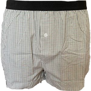 Embrator mannen Boxershort Loose fit geweven katoen o.wit/groen/zwart XL