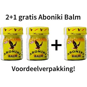 Aboniki Balsem - Verlichting van Spierpijn en/of Rugpijn - Essentiële Oliën - 3 x 25 gr - 3 stuks