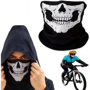 Skull Facemask I Schedelmasker I Doodskop Gezichtsmasker I Motor Bandana I UV Beschermiong I Morrijden I Neopreen