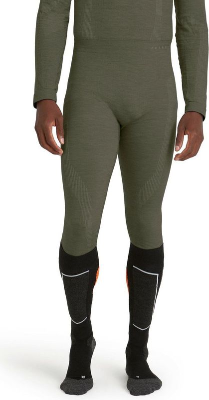 FALKE - Wool-Tech Long Tights - Functioneel Ondergoed - Groen - Sneldrogend