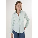 Felix Hardy - Gestreepte Overhemd - Groen - 97% Katoen - Dames