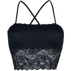 Forplay Laced Top Bandeau Dames Top - zwart - L
