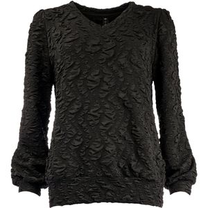 NED T-shirt Veraya Ls Rmj Padded Tricot 25w1 U274 02 900 Black Dames Maat - S