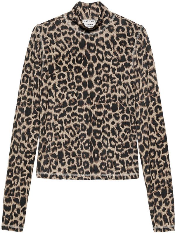 Longsleeve - Cement - Luipaardprint - Zachte Bamboe Kwaliteit