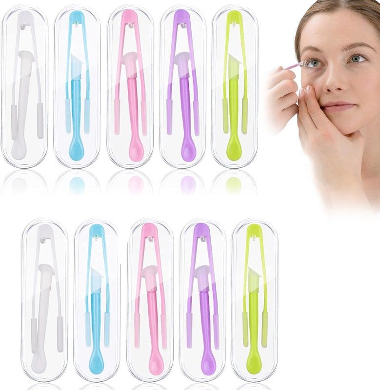 Contactlenzen Inzethulp - 10 Set - Pincet en Contactlenszuiger - Zachte Contactlenzenverwijderaar - Met Opbergetui