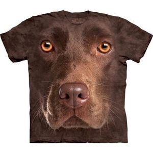 Kinder honden T-shirt bruine Labrador 98-104 (s)