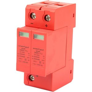 Overspanningsbeveiliging DC1000V 2P 10KA~20KA Huis Overspanningsbeveiliging Laagspanningsafleider Beveiligingsapparaat Bliksembeveiliging Pas opmerking: Merknaam verwijderd uit de titel.