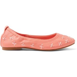 Lazamani - Gracia Dames Ballerinas Leer Coral - Maat 39