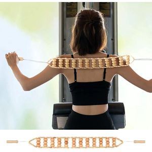 Unyqoos® Houten rugmassageapparaat met ergonomisch ontwerp voor diepe ontspanning