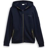 Tom Tailor Hoodie-sweatjack met zakken met ritssluiting