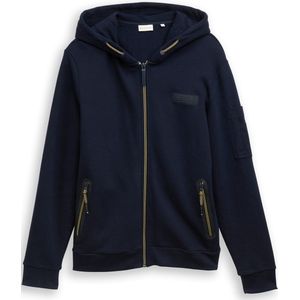 Tom Tailor Hoodie-sweatjack met zakken met ritssluiting