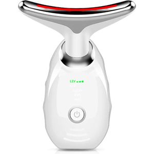 Huidverjongingsapparaat - Infrarood - Rimpelverwijderaar - Strakkere huid - Huidversteviger - Huidlift - Antirimpel apparaat - Anti-aging apparaat - Verstevigingsmassageapparaat - Warmtetherapie - Wit