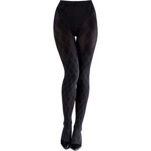 Bellivalini Dames Panty - 100 DEN - Halsterloos - Polyamide - BLV-GI-1113 - Zwart - S