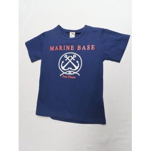 Dirkje - T shirt korte mouwen - Jongens - Marine Base - 4 jaar 104