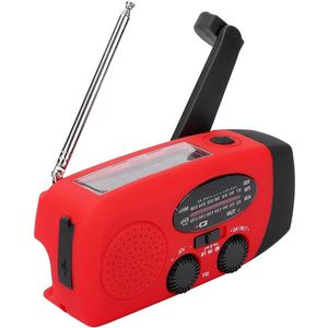 Lexium Noodradio solar opwindbaar - Radio - Noodradio - Weerradio - Radio voor Noodgevallen - Nood - Muziek - Nieuws - Noodpakket - Rampen - Praktisch - Zonneenergie