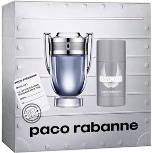 Paco Rabanne Invictus Giftset - 100 ml eau de toilette spray + 75 ml deostick - cadeauset voor heren