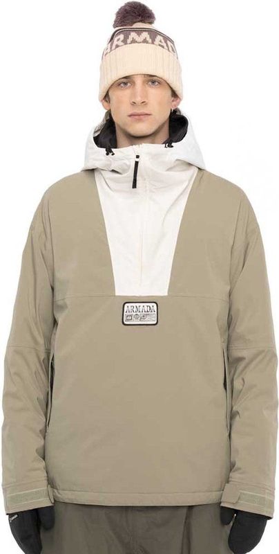 Gansett Popover Anorak - Winterjacke - Blauw - 2L Poly Ripstop - Waterdicht