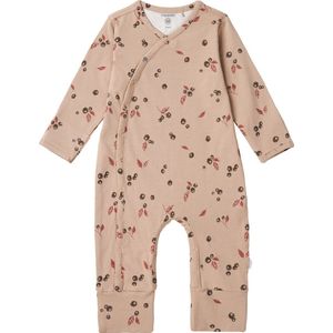 Noppies Unisex playsuit Towanda long sleeve allover print Unisex Boxpak - Light Taupe - Maat 68