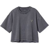 JONEN - Crop Top - Antraciet - Gecropped T-shirt voor Meisjes