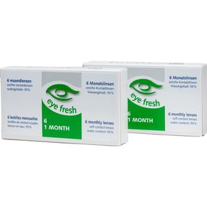 Eye Fresh maandlenzen -3,75 - 12 stuks â€“ voordeelverpakking - zachte contactlenzen