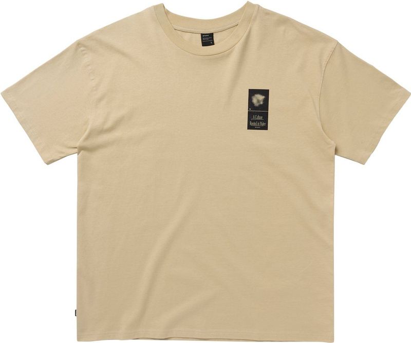 Mystic Pansy Tee - Pale Khaki