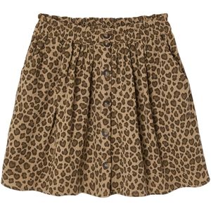 Katoenen Gaas - Meisjesrok - Grijsblauw - Bohemian Stijl - Volledige Knoopsluiting