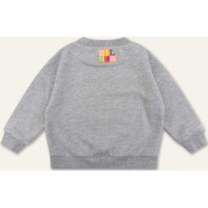 Heritage sweater 99 Solid with artwork Animalily Pile Grey: 116/6yr