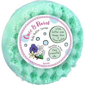 Bomb Cosmetics - Once & Floral - Body Buffer - Shower Sponge - 190gr