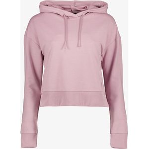 Osaga cropped dames hoodie roze - Maat S