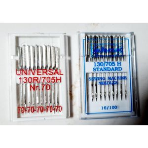 10 naaimachinenaalden universeel 70 - universal 130R/705H nr. 70