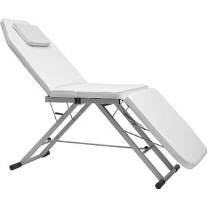 Mercadome® Massagetafel - Massage tafel - Behandeltafel - Inklapbaar - Verstelbaar - Comfortabel - Ergonomisch - Incl. opbergtas - Wit