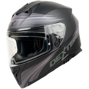 Motor Integraal Integraalhelm ELEVEN VREEMDELING Zwart/Grijs XS van MOTOBLOUZ