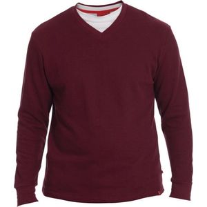 D555 BLISS Heren Lange mouwen Sweater 100% cotton - Bordeaux - Maat XL