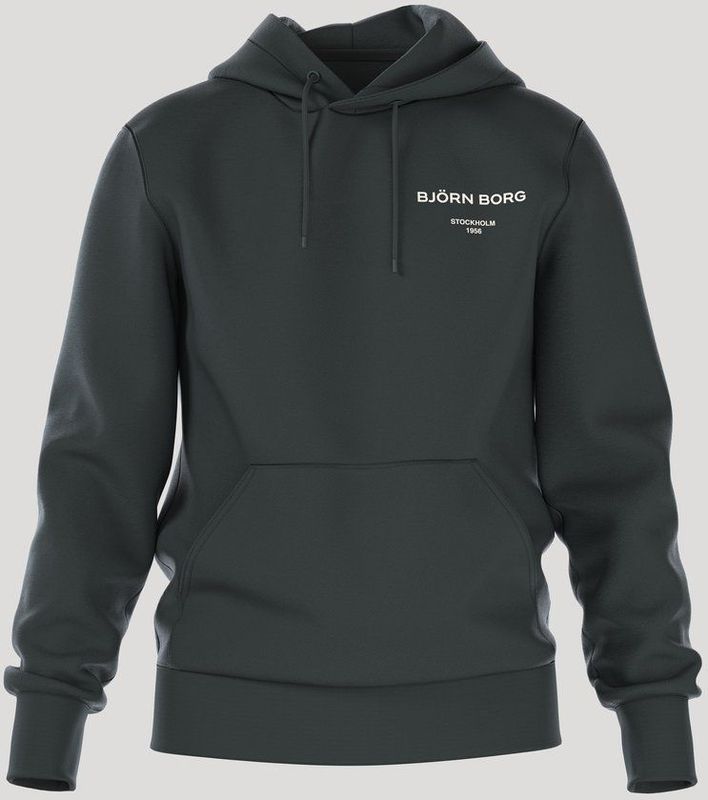 Björn Borg Essential 1 Hoodie Heren - Trui met Capuchon - Katoen - Urban Chic Groen - Maat L