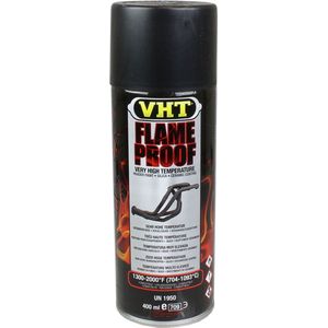VHT Flameproof spuitbus - Uitlaat Verf Zilver - 400ml